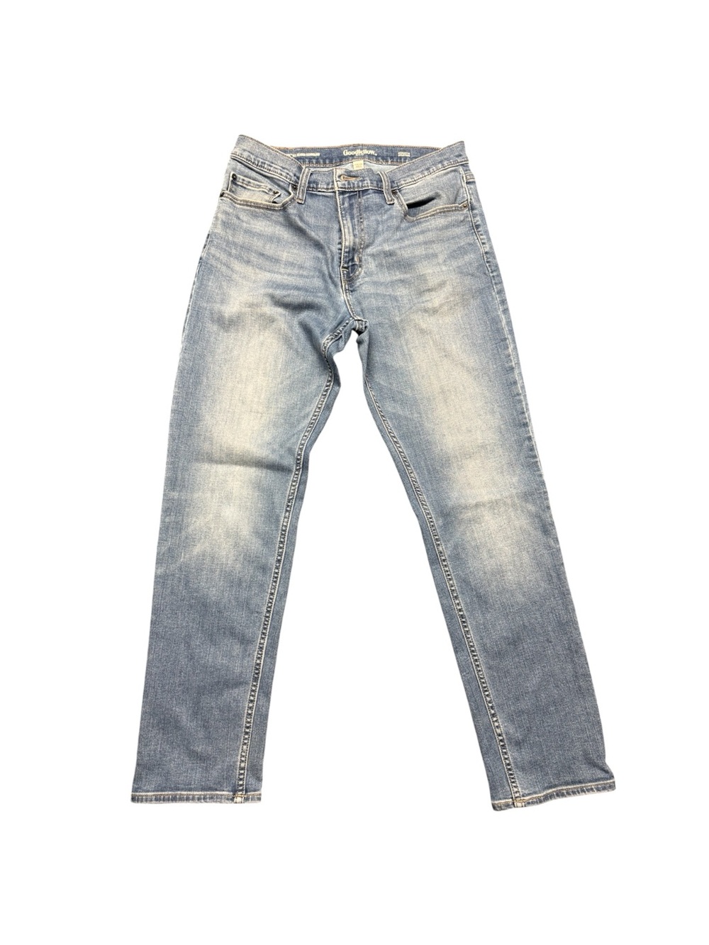 Goodfellow & Co Men’s 32x30 Light Wash Straight Leg Jeans Blue Denim